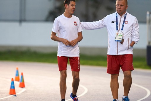 Trener Zbigniew Lewkowicz i Krzysztof Ciuksza podczas Igrzysk Paraolimpijskich w Rio de Janeiro, Brazylia, 2016