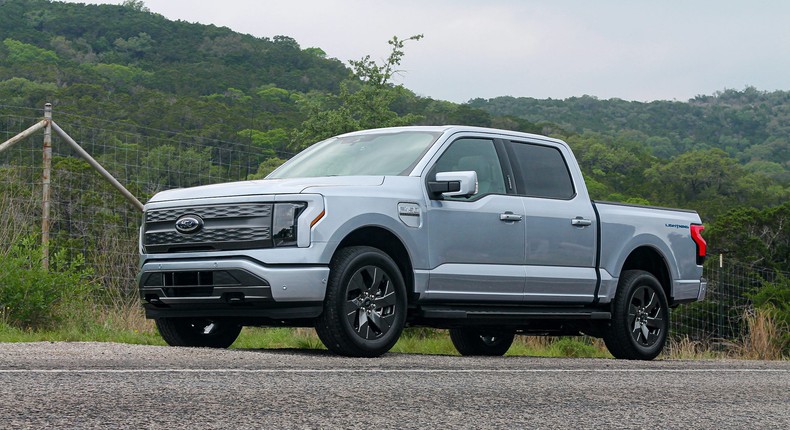 The 2022 Ford F-150 Lightning Lariat.