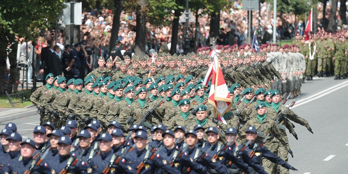 Defilada z okazji święta Wojska Polskiego.