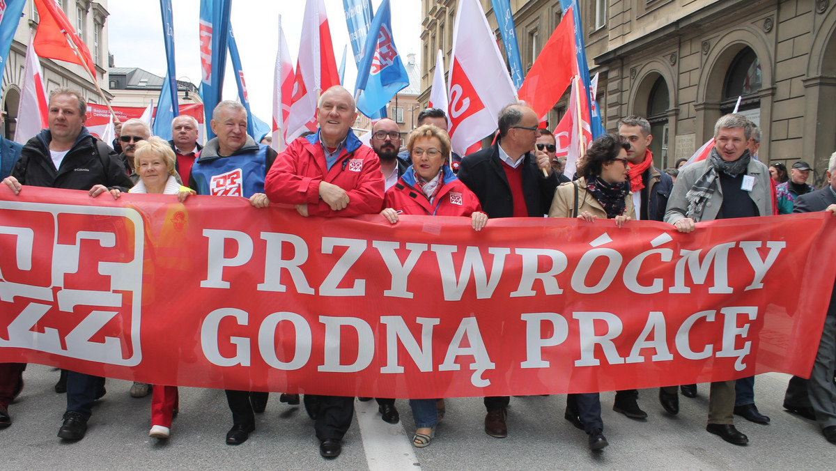 "Przywróćmy godną pracę". Majówka OPZZ w Warszawie