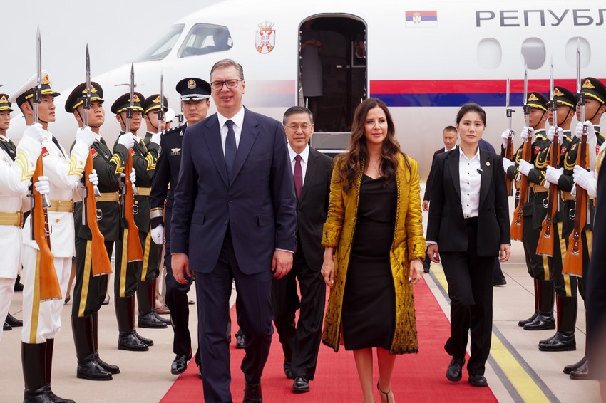 Aleksandar i Tamara Vučić stigli u Peking