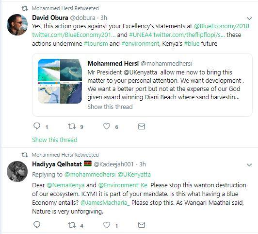 Claims of illegal damping and sand harvesting by Chinese contractors at Diani beach anger Kenyans 