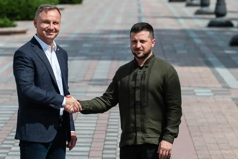 Andrzej Duda i Wołodymyr Zełenski