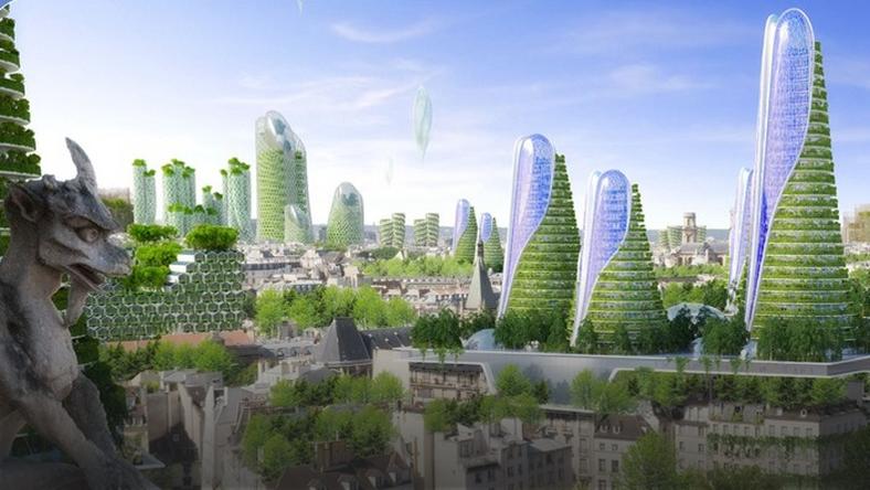 Zielony Paryż w roku 2050 - ekologiczna wizja przyszłości wg Vincenta  Callebaut - Podróże
