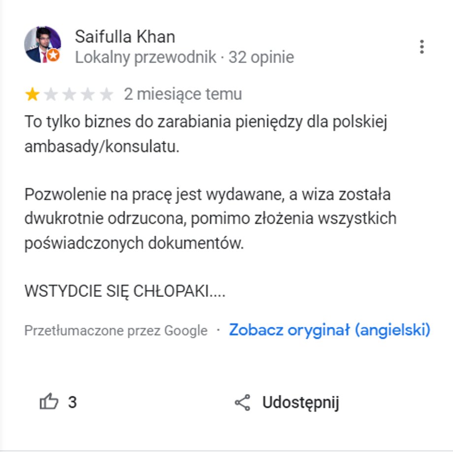 Opinia o polskim konulacie w Mumbaju w Indiach