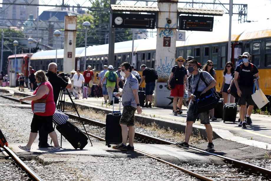 Pierwszy pociąg Regio Jet, który przyjechał z Pragi do Rijeki