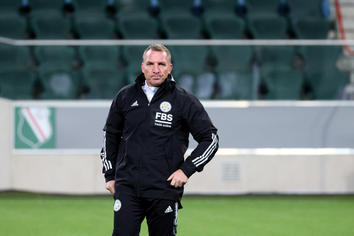 Trener drużyny Leicester City Brendan Rodgers