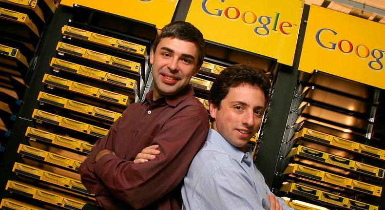 Larry Page and Sergey Brin in 2003