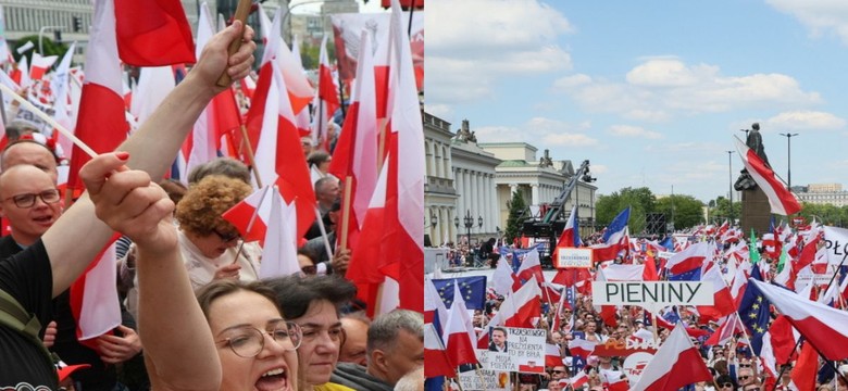 Warszawa dzieli się na pół. Historyczne marsze wyborcze przed drugą turą