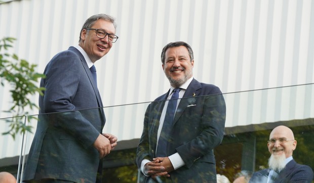 Aleksandar Vučić i Mateo Salvini