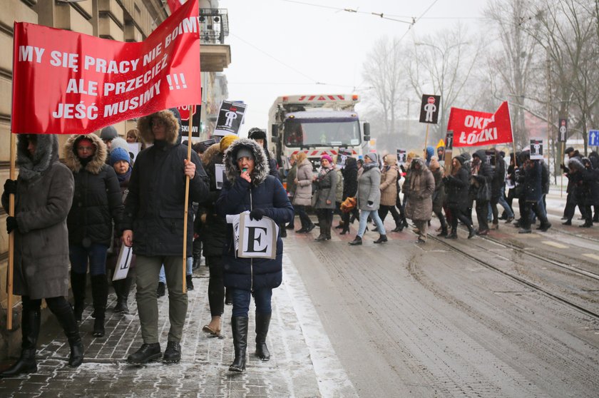 Protest pracowników administracyjnych prokuratury 