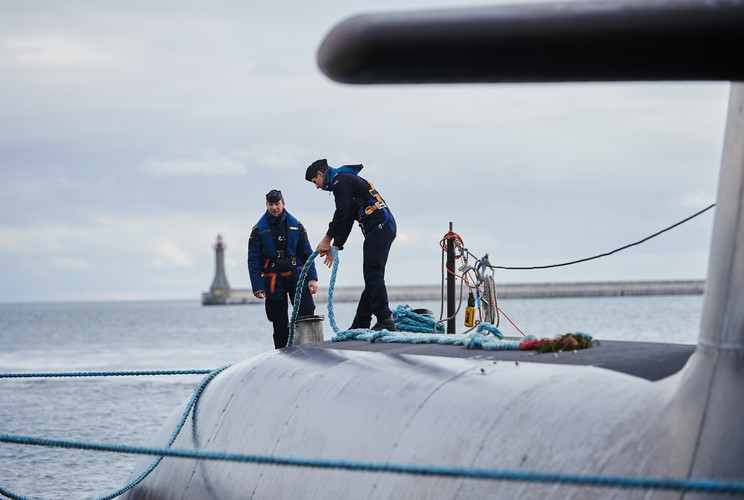 Port wojenny w Gdyni. Wizyta niemieckiego okrętu podwodnego U34 <br><br>(aw/zuz) PAP/Adam Warżawa