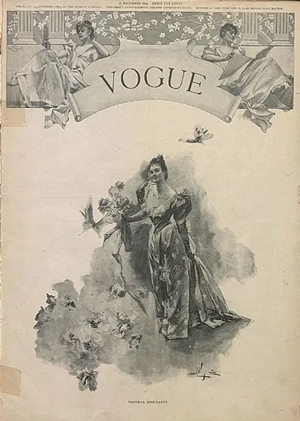 Pierwsza okładka Vogue z 17 grudnia 1892