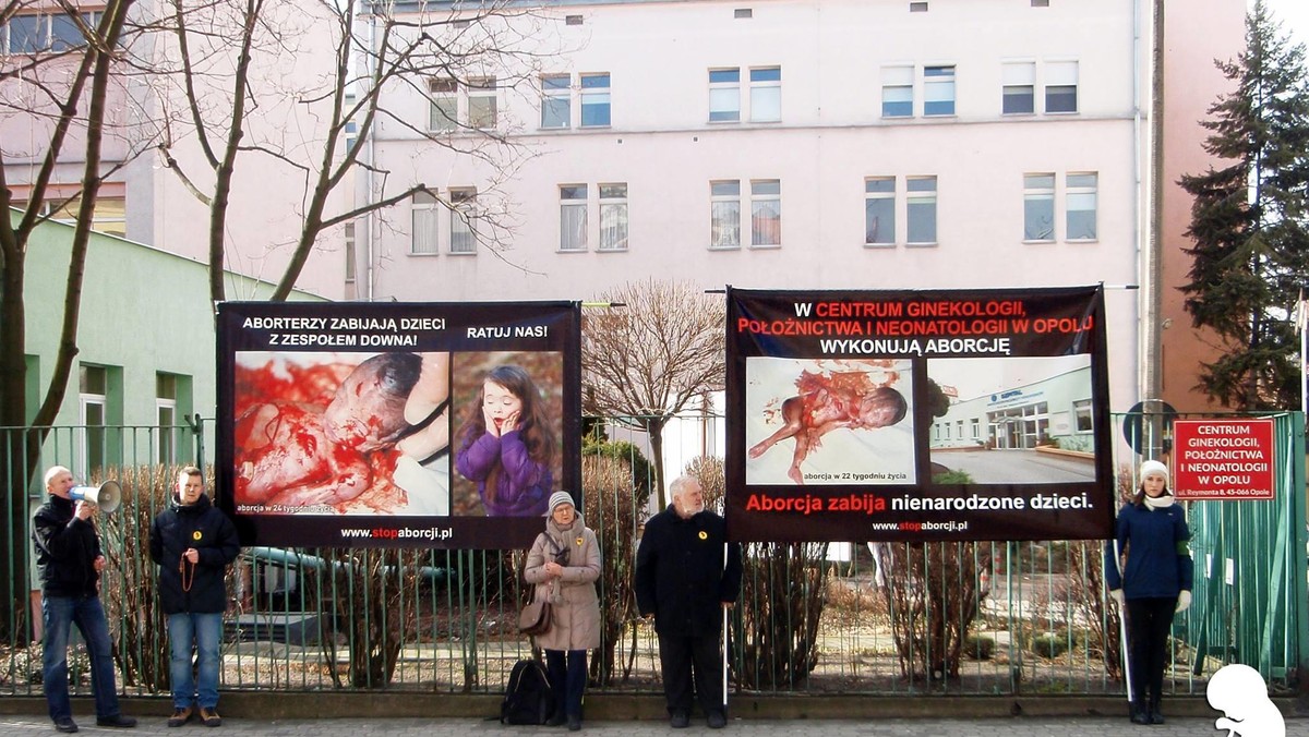 Pikieta działaczy pro-life