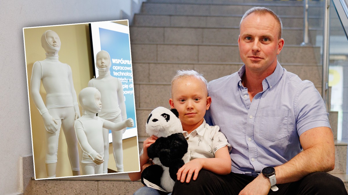 Specjalistyczna bielizna zmieniła życie chorego Piotrusia. 