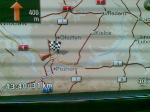 Mapa Polski wg. Porsche