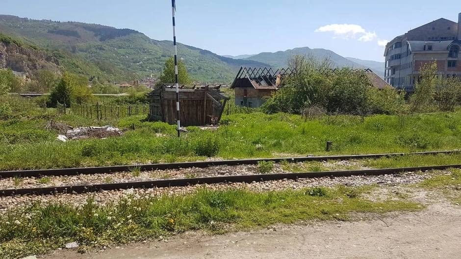 Mesto gde je pronađena noga