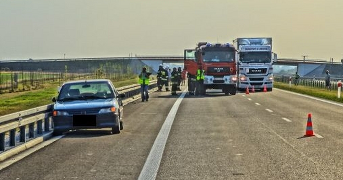 65letni kierowca zasłabł na trasie S8