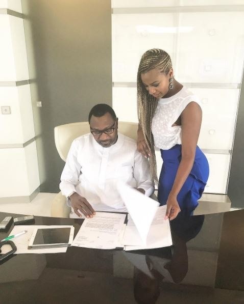 DJ Cuppy and dad, Femi Otedola 