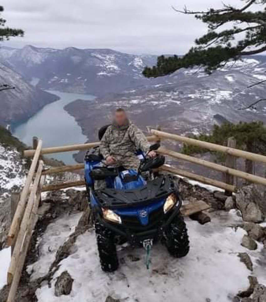 Kvadom došao do vidikovca Banjska stena