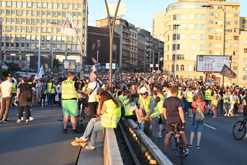 Blokada Brankovog mosta 1. juna