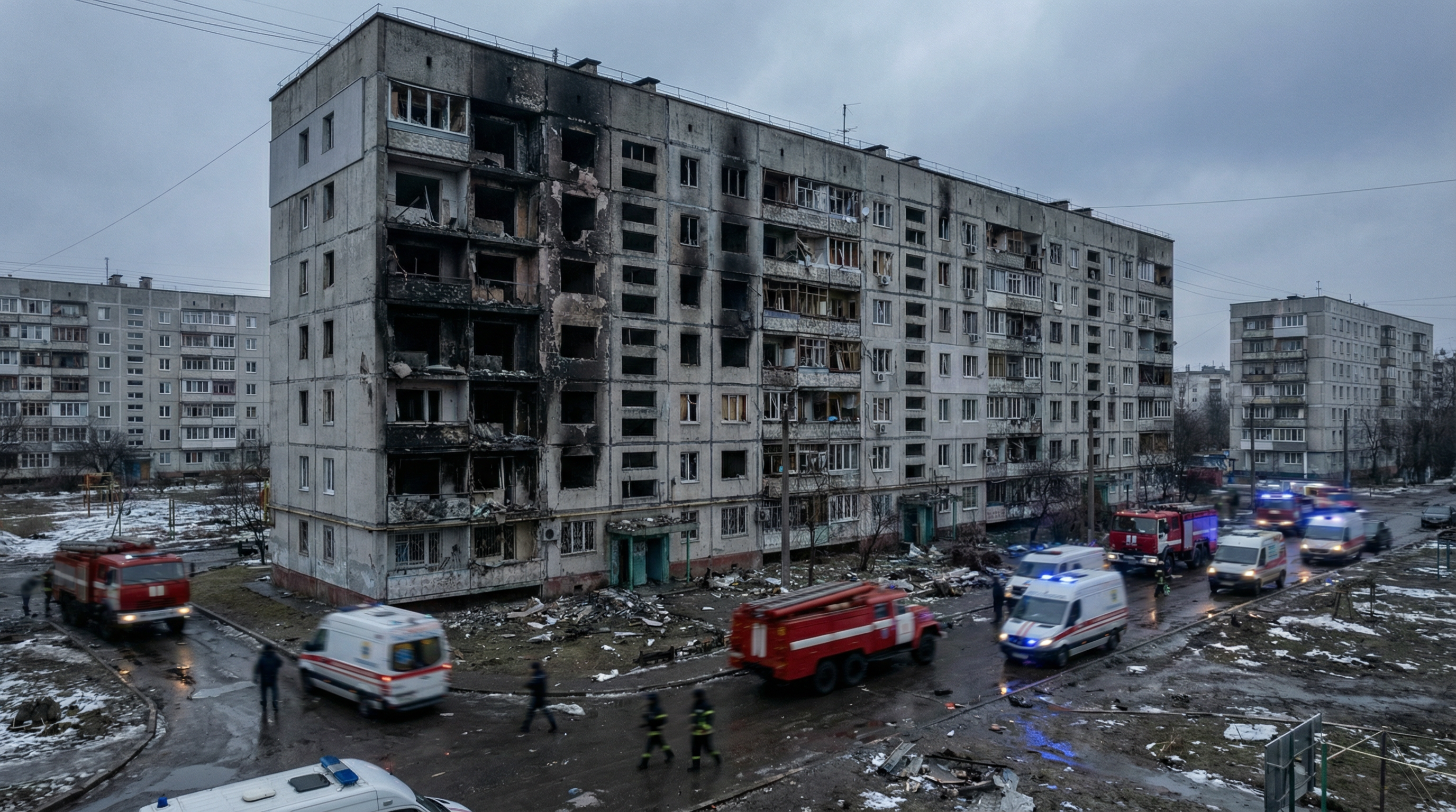 El bombardeo ruso en Járkov deja 19 heridos, incluido un bebé
