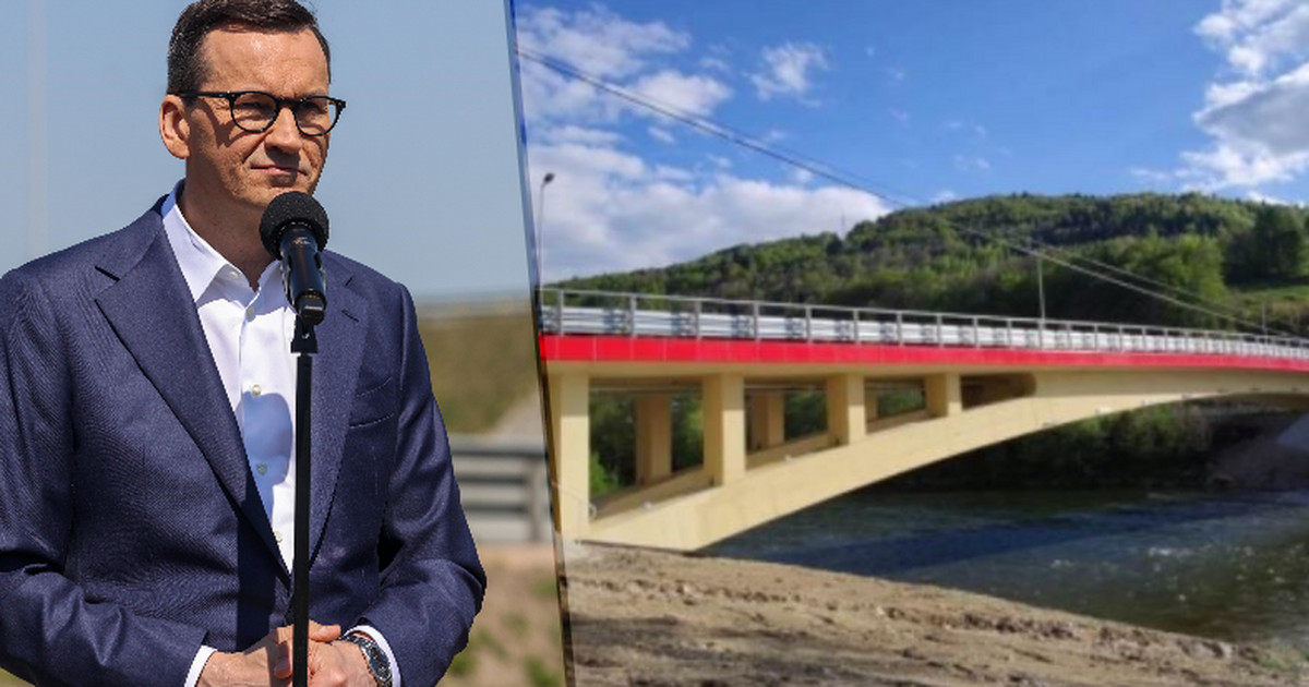 Morawiecki otworzy most, który jest używany od pół roku. Górale: to propaganda rodem z PRL-u
