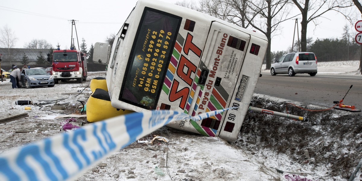 Śmierć dwóch kibiców Lechii Gdańsk. Kierowca autokaru pójdzie do więzienia?