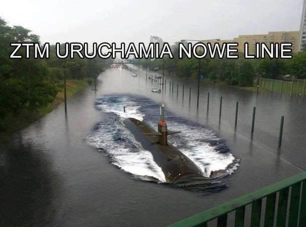 Galeria MEMów o powodzi w Warszawie