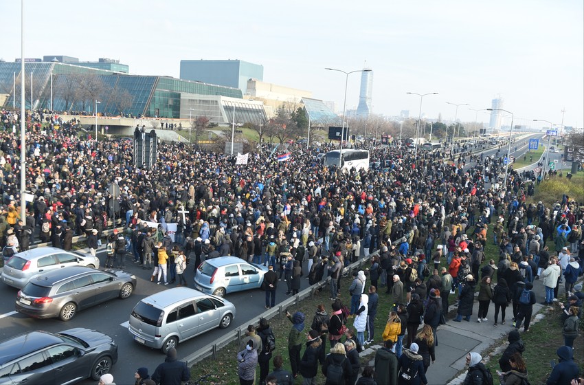 Protest u Beogradu