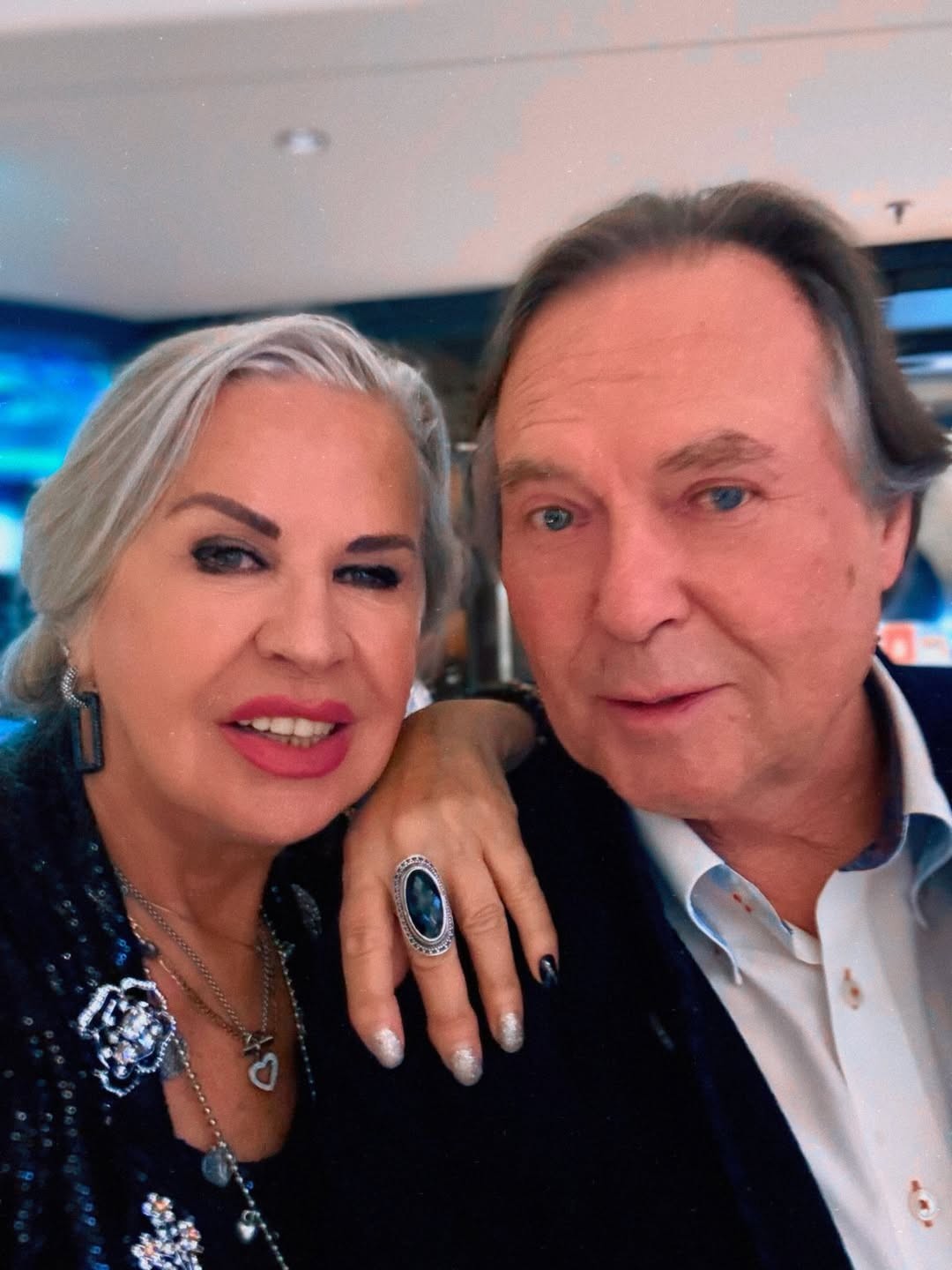 Eva Máziková s manželom. 