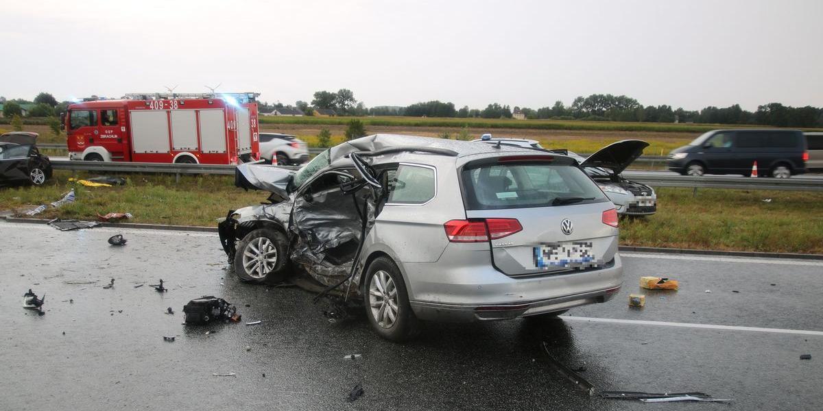 Miał dwa wypadki na autostradzie A1. Nie przeżył Wiadomości