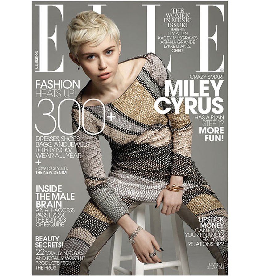 Miley Cyrus w "Elle"