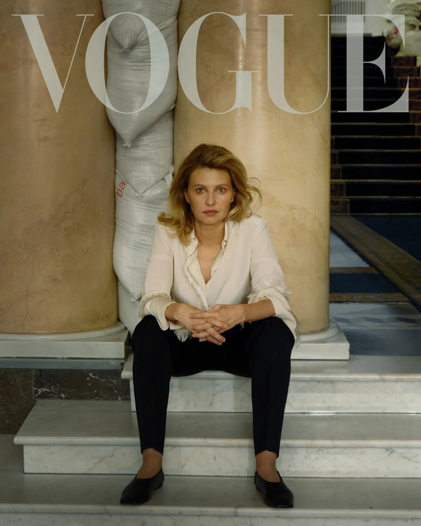 Ołena Zełenska na okładce amerykańskiego "Vogue'a"