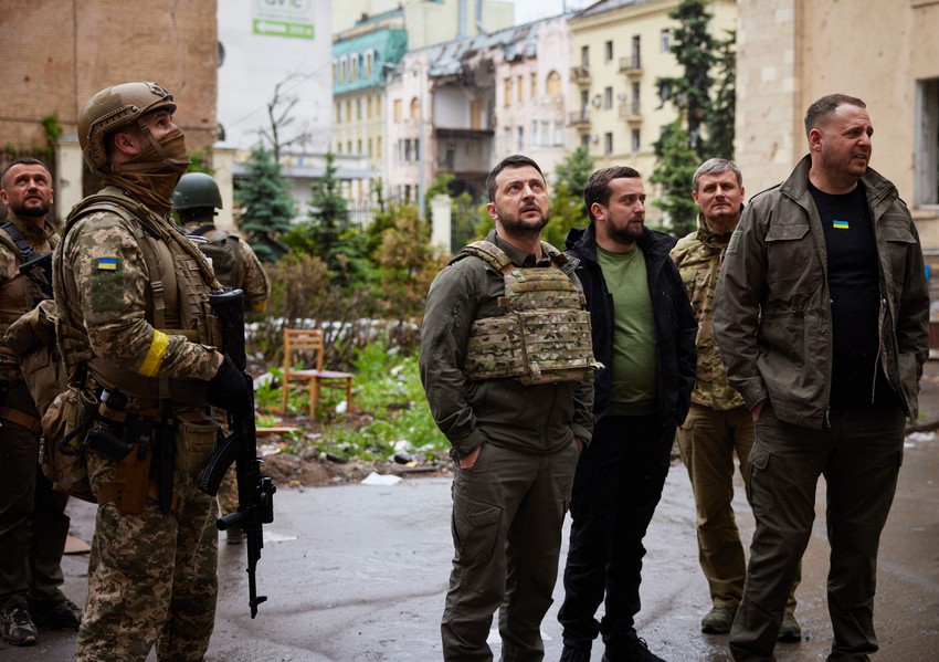 Volodimir Zelenski u regionu Harkova