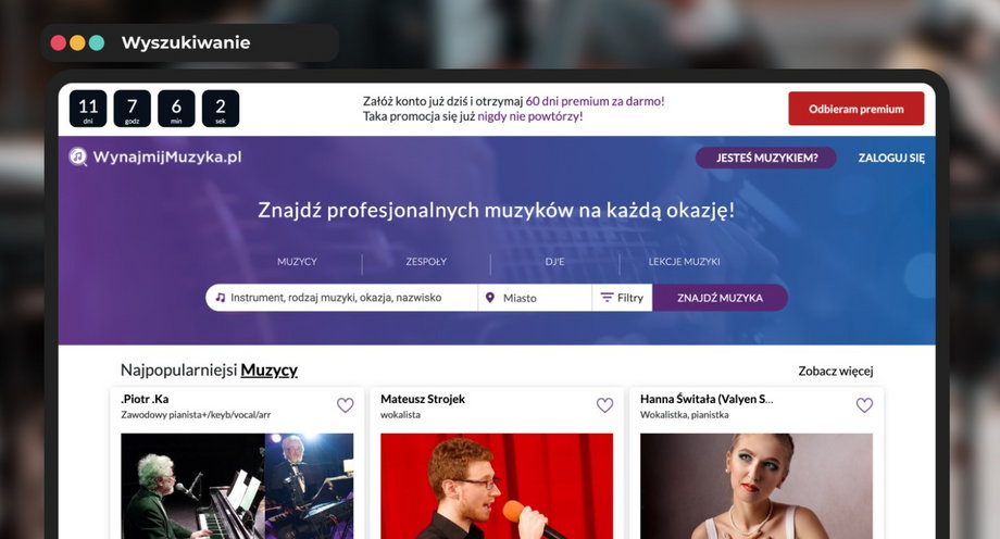 Platforma dla muzyków - Wynajmijmuzyka.pl