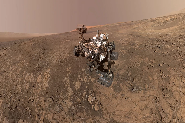 Łazik Curiosity na Marsie