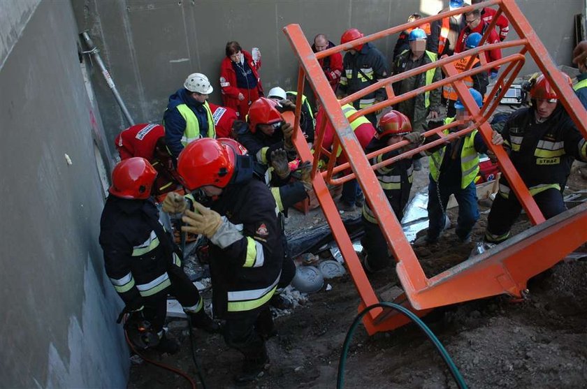 Wypadek na placu budowy stadionu narodowego