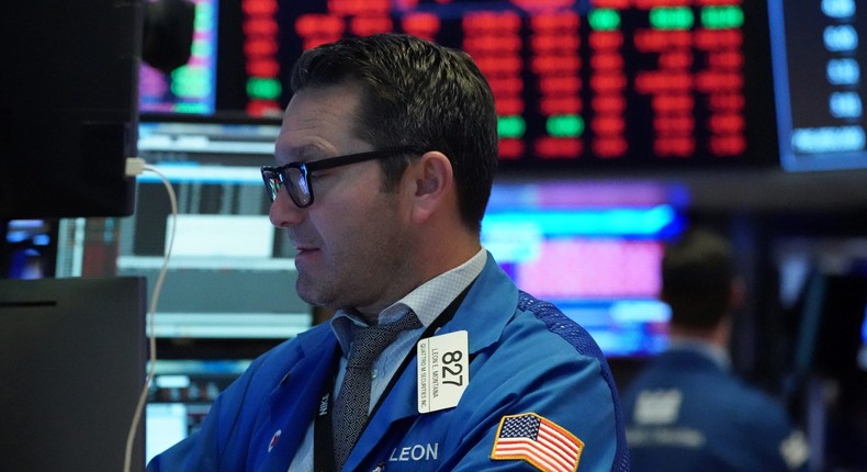 A trader works on the floor of the New York Stock Exchange (NYSE) in New York, U.S., March 9, 2020. REUTERS/Bryan R Smith
