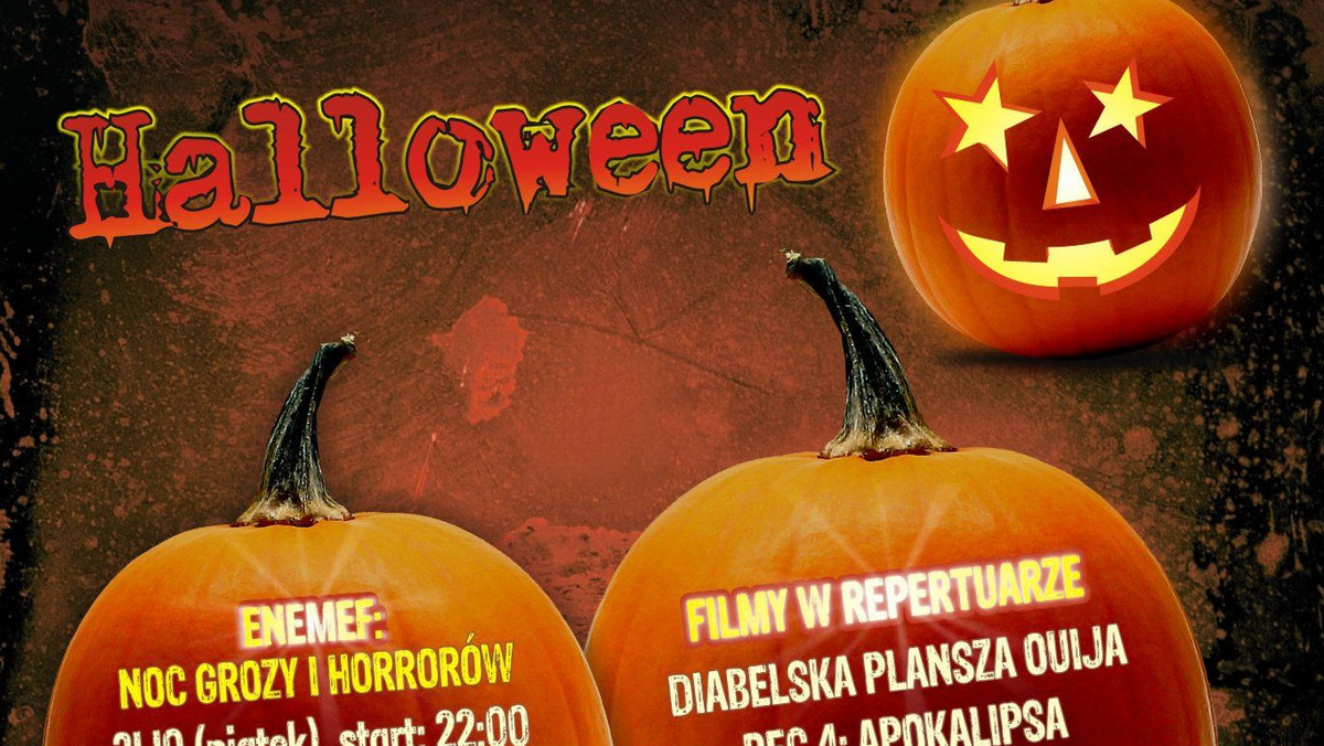 Na Halloween dla tych, którzy lubią się bać, Multikino przygotowało specjalny repertuar aż na trzy dni. Dla wytrwałych organizatorzy przygotowali ENEMEF: Noc Grozy i Horrorów oraz nocny pokaz spektaklu "Frankenstein". W repertuarze znajdą się: "Rogi","„Diabelska plansza Ouija", "Rec 4: Apokalipsa", "Dracula: historia nieznana" oraz "Annabelle". Natomiast 2 listopada dla młodszych fanów tego święta w kinach sieci Multikino wyświetlany będzie film "Hotel Transylwania".