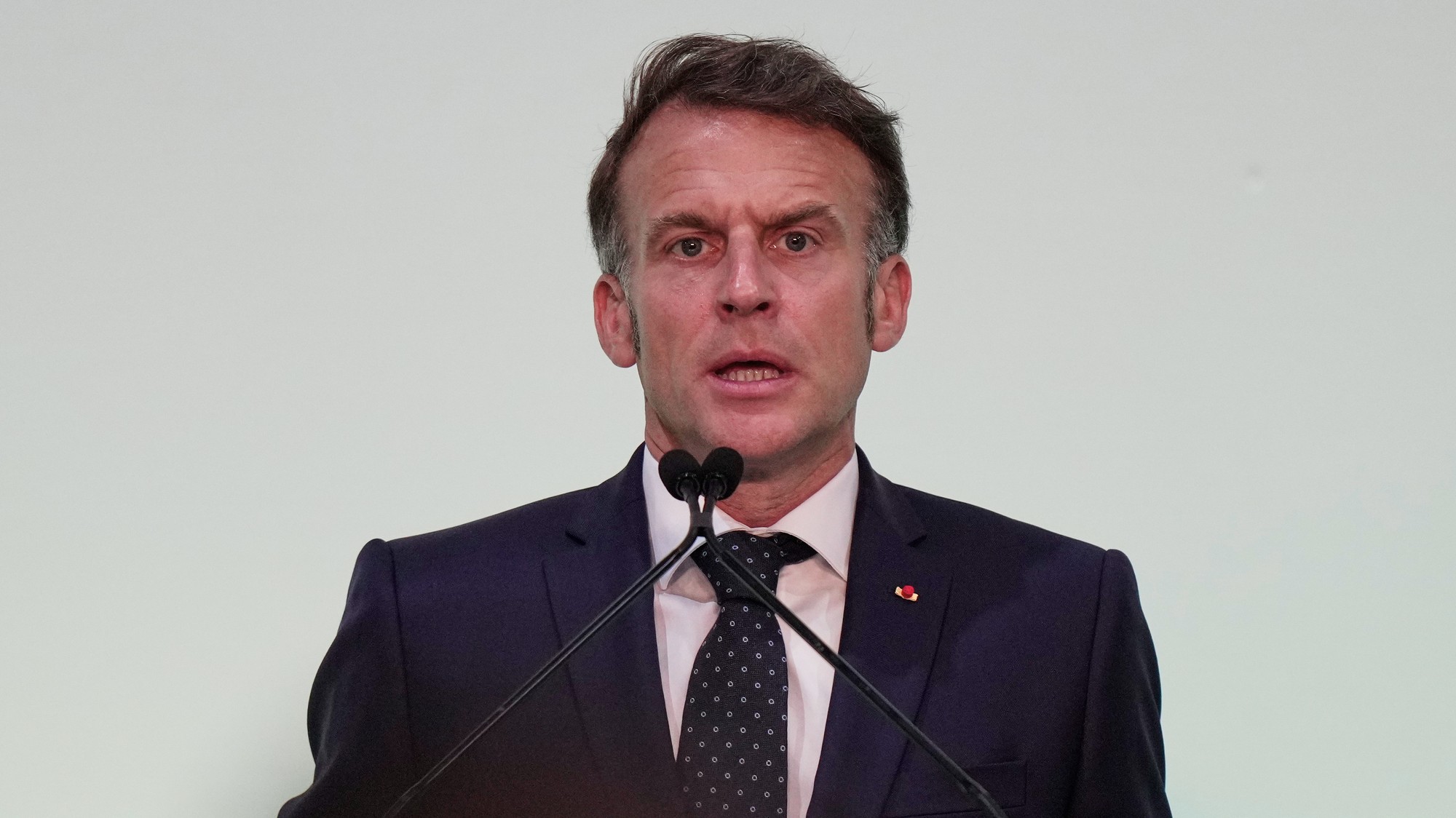 Francúzsky prezident Emmanuel Macron.. 
