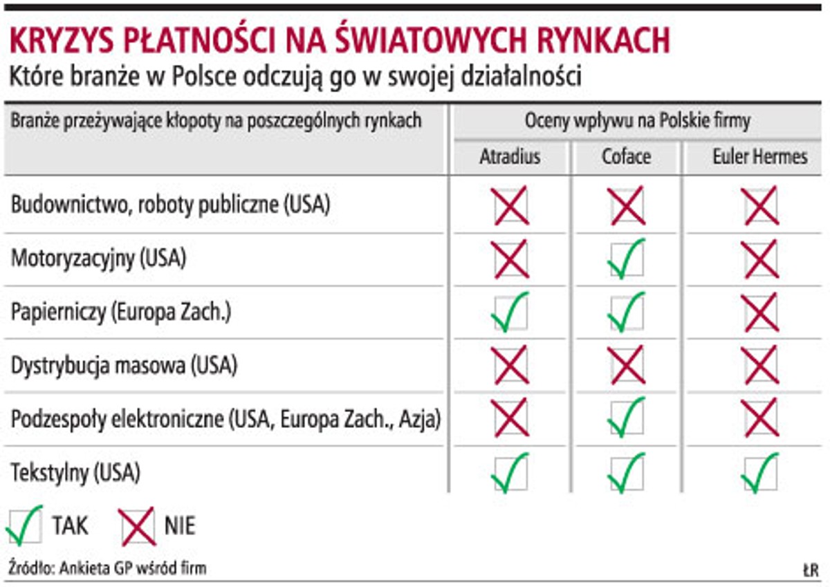 Kryzys płatności na światowych rynkach