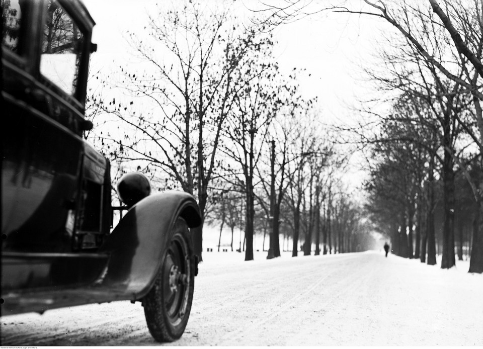 Droga prowadząca na Kopiec Kościuszki w Krakowie, 1933 r.