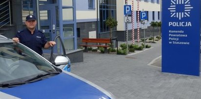 Bohaterski policjant uratował kobietę przed samobójstwem