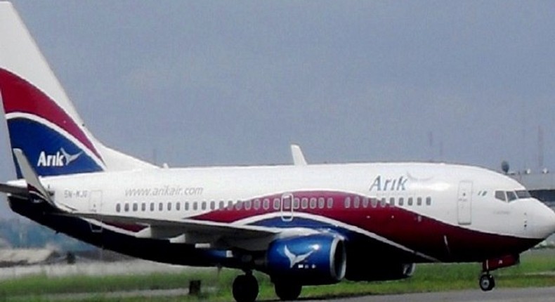 An Arik Air plane (Photo used for illustrative purposes only)