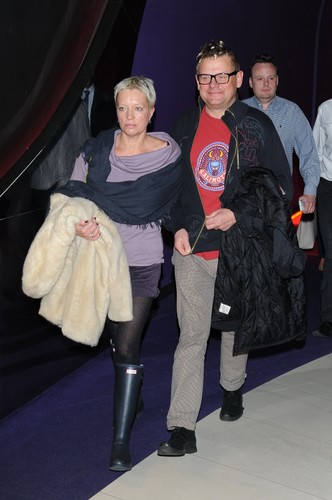 Kazik Staszewski z żoną Anną na premierze filmu 'Układ zamknięty'