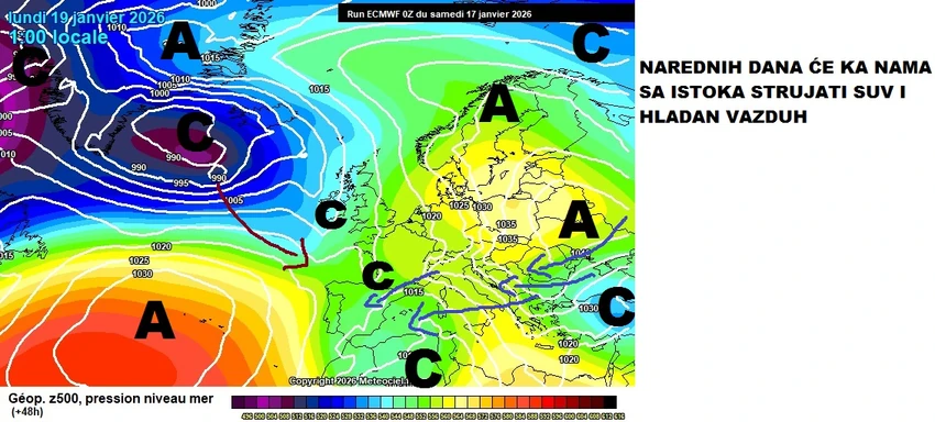 Mape kretanja hladnog vremena