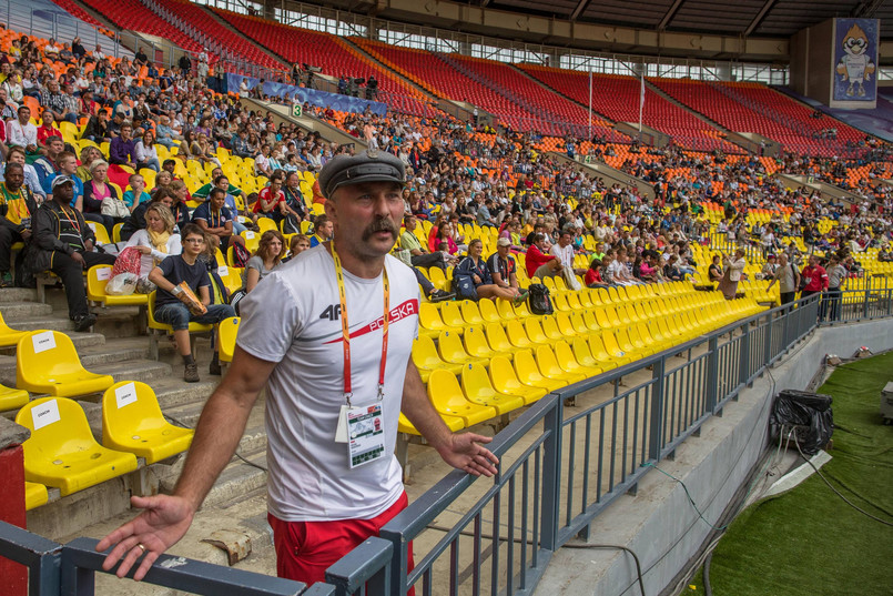 Polski trener prowokował Rosjan podczas MŚ w Moskwie? ZDJĘCIA