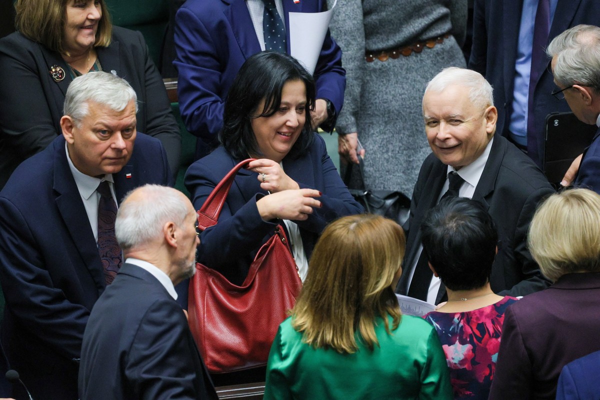 Jarosław Kaczyński, Anita Czerwińska, Ryszard Terlecki , Marek Suski