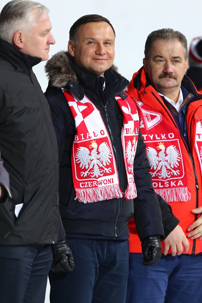 Prezydent Andrzej Duda i pierwsza dama na konkursie skoków w Zakopanem